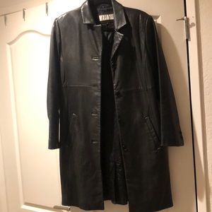 Long lamb leather jacket beautiful